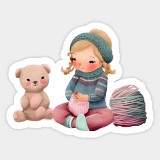 Cute Knits Sticker